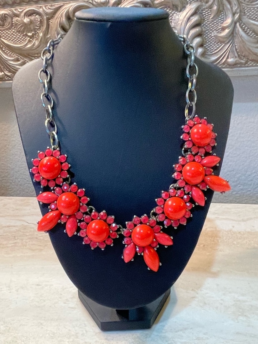 Beautiful J Crew Vintage Statement Brulee Candy Color Necklace/Choker